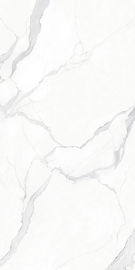 Telha de mármore do olhar, telha moderna branca barata da porcelana de Carrara do controle de qualidade para o revestimento da parede