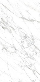 Telha vitrificada porcelana vitrificada inteiramente polida de Carrara da telha branca grande moderna da parede do grande formato do tamanho da telha da telha da porcelana