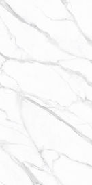 Telhas de mármore cerâmicas lustradas brancas das telhas de assoalho do brilho de alta qualidade de mármore de Carrara da boa sala de visitas 160*320cm