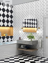Sala de exposições branca e preta 300*300mm Matt Porcelain Tile Wear Resantant