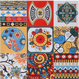 Telhas internas coloridas da porcelana 600x600 de Matt Archaized 10mm
